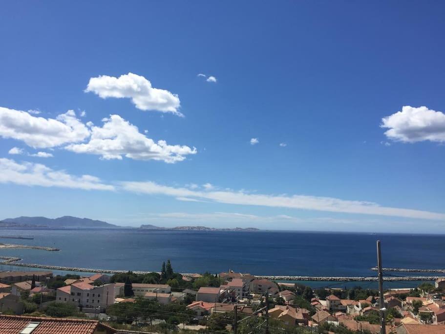 Superbe Terrasse Avec Vue Panoramique Sur La Mer 马赛 外观 照片