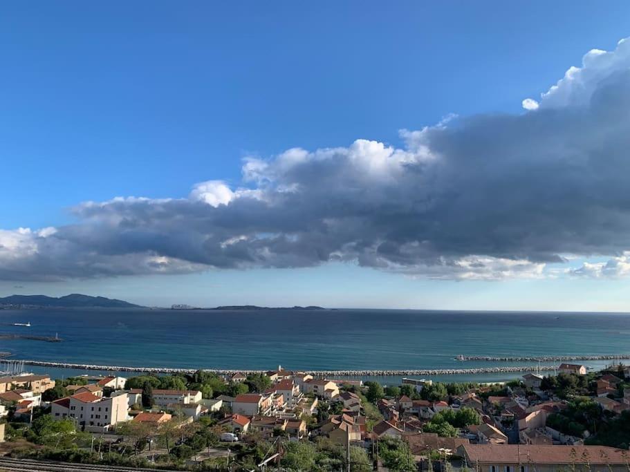 Superbe Terrasse Avec Vue Panoramique Sur La Mer 马赛 外观 照片