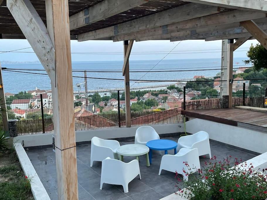 Superbe Terrasse Avec Vue Panoramique Sur La Mer 马赛 外观 照片