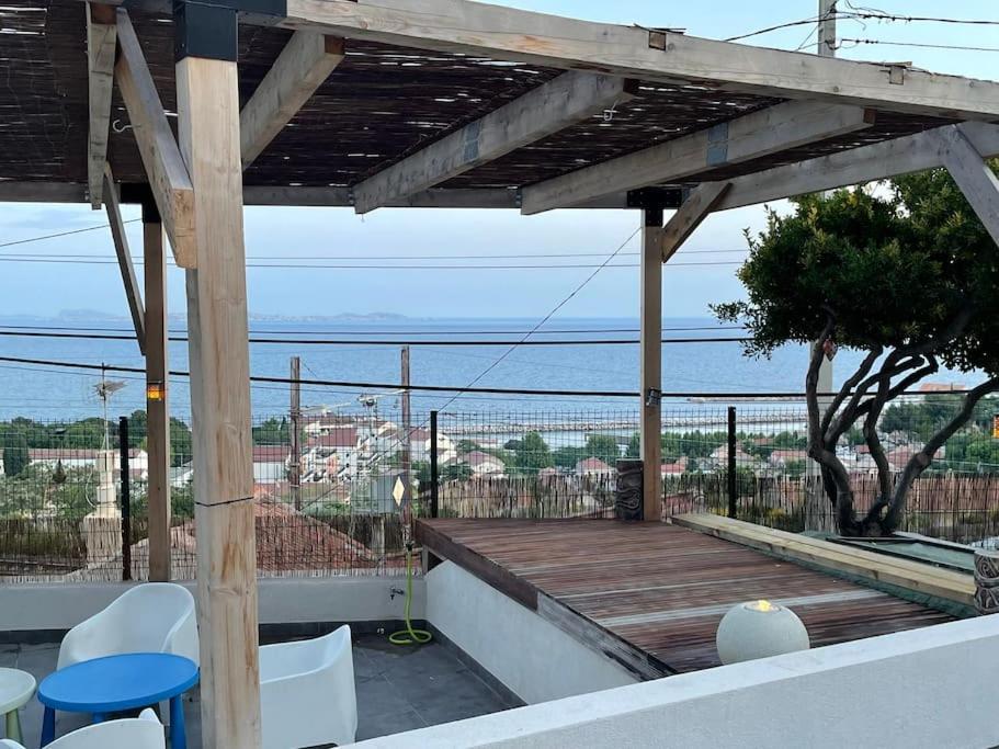 Superbe Terrasse Avec Vue Panoramique Sur La Mer 马赛 外观 照片